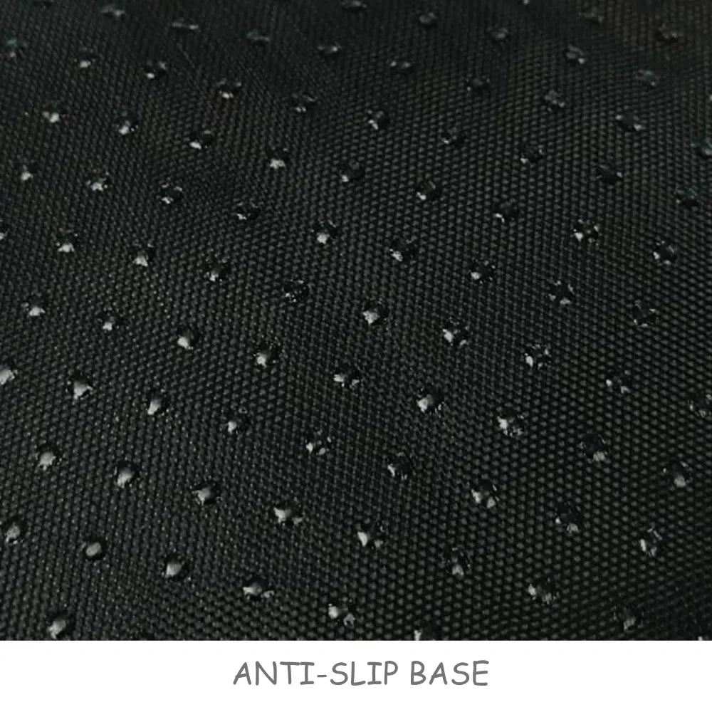 Close-up of a textured black surface with 'ANTI-SLIP BASE' text at the bottom.