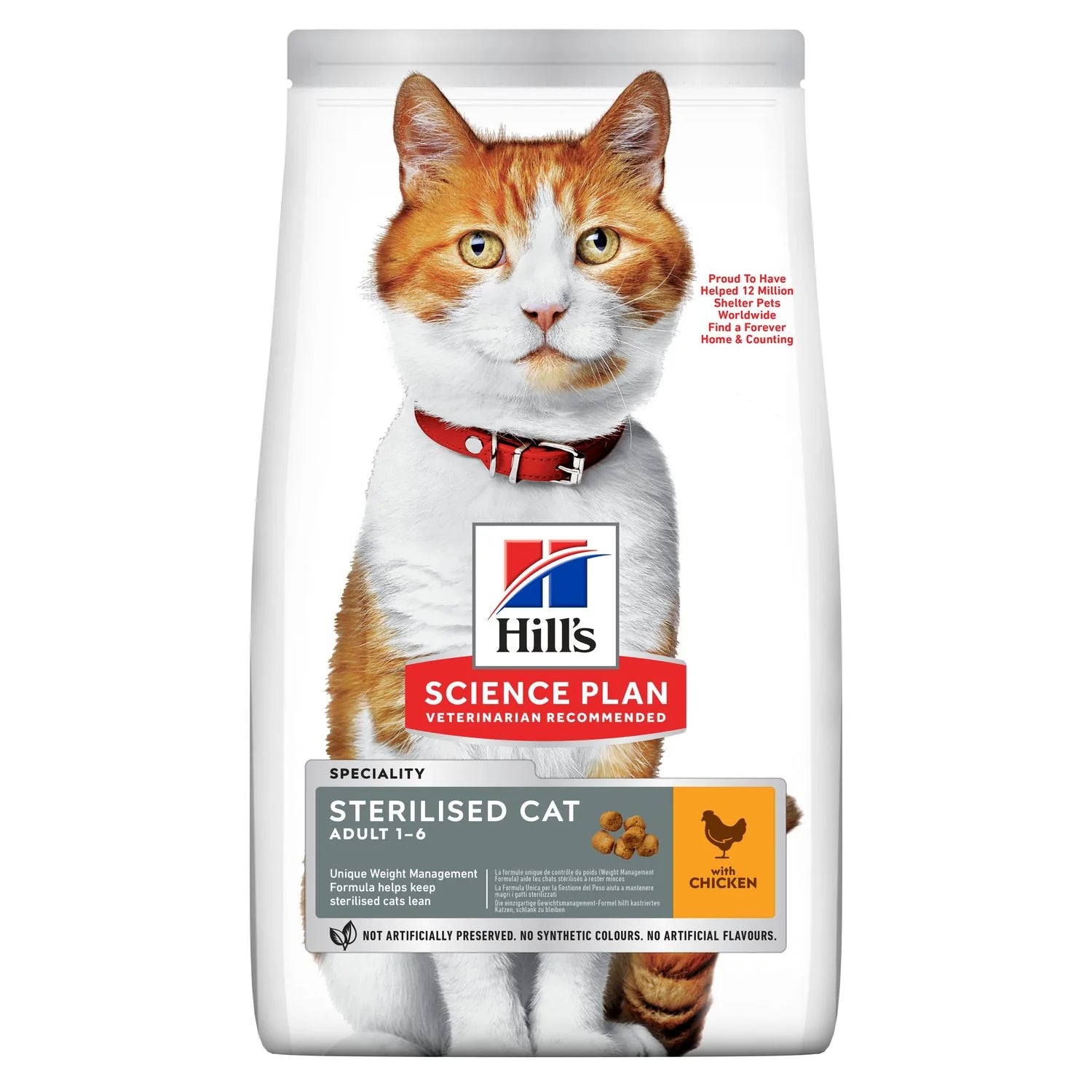 Hill's Science Plan cat food package with a cat on the label